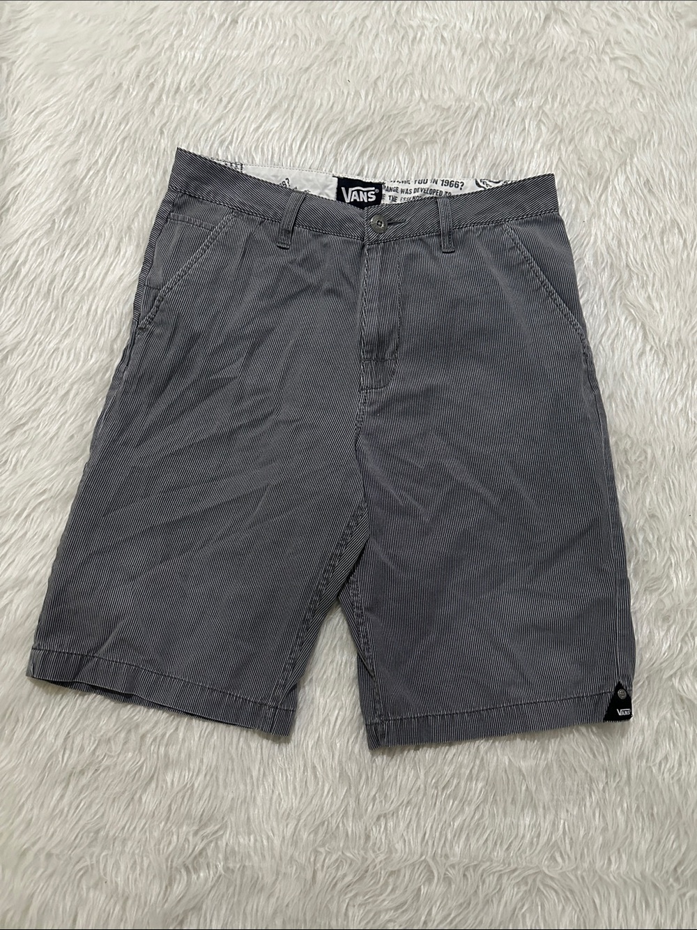 Vans Men's Charcoal Flat Front Shorts